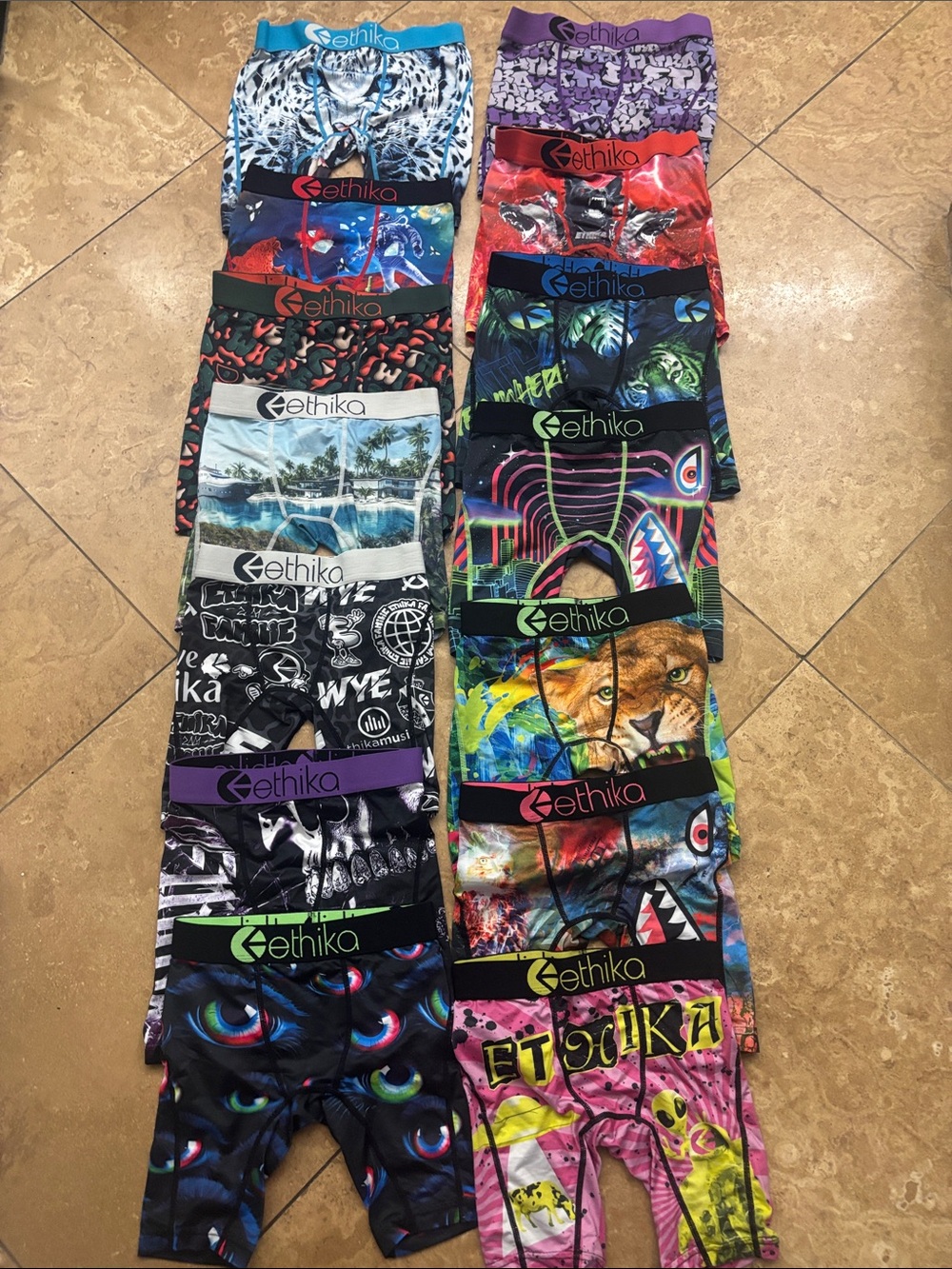 Youth Small Ethika Multicolor Kids Boxer Briefs Pack - Excellent Condition